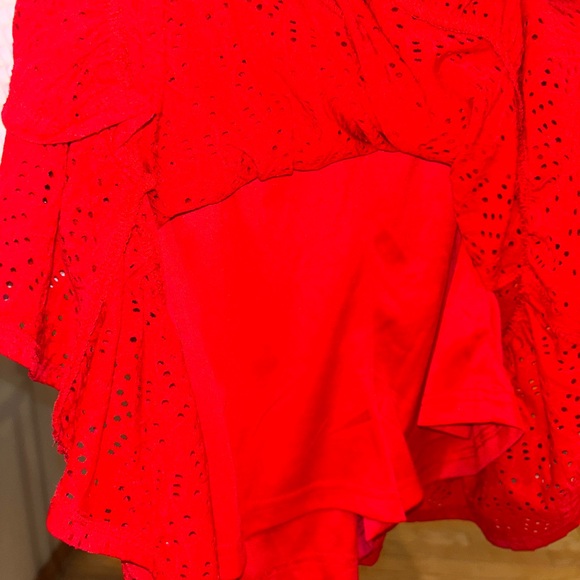 Red Ruffled Skirt - Picture 4 of 4